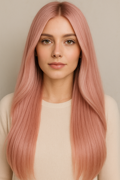 Machine Weft Color Pink