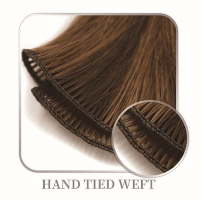 Hair weft handtied