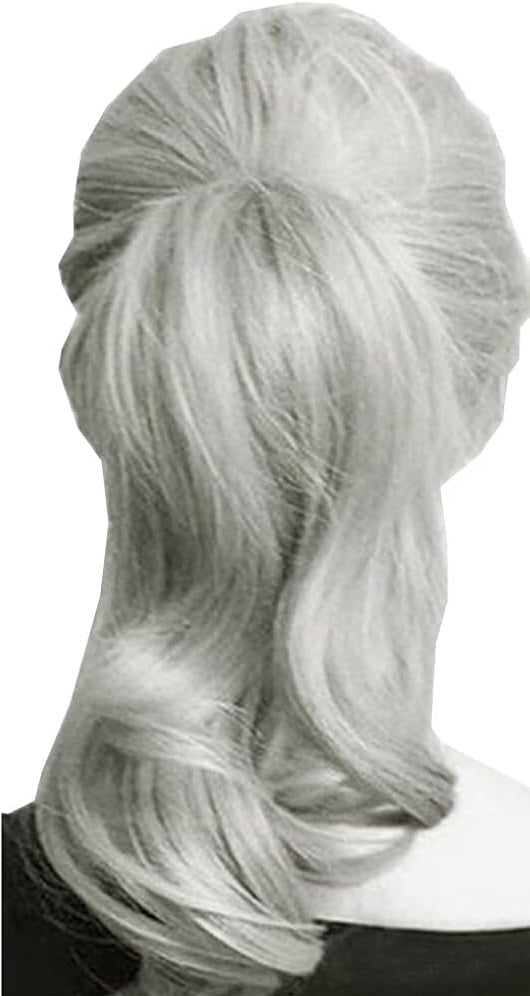 Ponytail color silver
