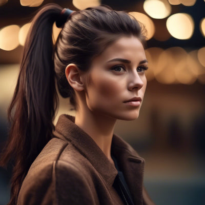 Hair ponytail color 2