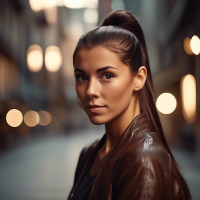 Hair ponytail color 4