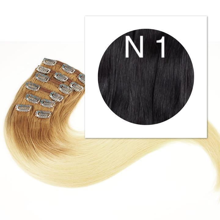 Clips BLACK & BROWN - Premium Hair Extensions from Millionaire Beauty Brand Extensions - Just $267.00! Shop now at Millionaire Beauty Brand Extensions 