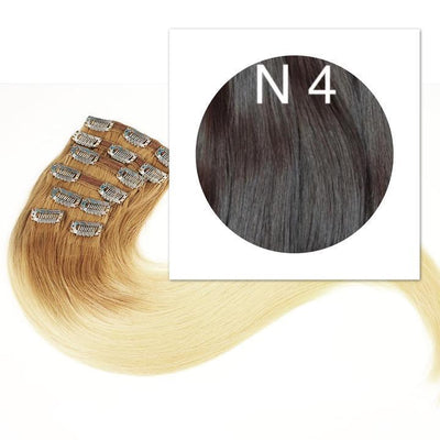 Clips BLACK & BROWN - Premium Hair Extensions from Millionaire Beauty Brand Extensions - Just $267.00! Shop now at Millionaire Beauty Brand Extensions 